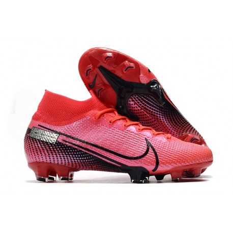 Nike Scapra Mercurial Superfly 7 Elite SE FG Cremisi Laser Nero