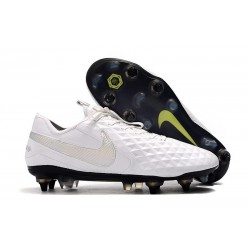 Scarpa Nike Legend 8 Elite SG-PRO Anti-Clog Traction Bianco Platino Grigio Lupo