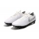 Nike Legend 8 Elite SG-PRO Anti-Clog Bianco Platino Grigio Lupo