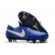 Scarpa Nike Legend 8 Elite SG-PRO Anti-Clog Traction Blu Argento