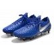 Scarpa Nike Legend 8 Elite SG-PRO Anti-Clog Traction Blu Argento