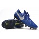 Scarpa Nike Legend 8 Elite SG-PRO Anti-Clog Traction Blu Argento