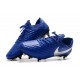 Scarpa Nike Legend 8 Elite SG-PRO Anti-Clog Traction Blu Argento