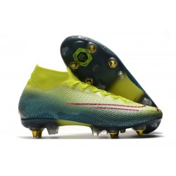 Nike Mercurial Superfly 7 Elite SG-PRO Anti-Clog Limone Venom Nero Verde