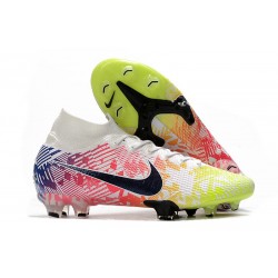 Nike Mercurial Superfly VII Elite SE FG Neymar Bianco Nero Blu Volt