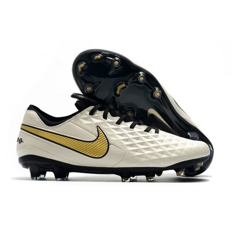 Scarpe da Calcio Nike Tiempo Legend VIII FG - Bianco Oro