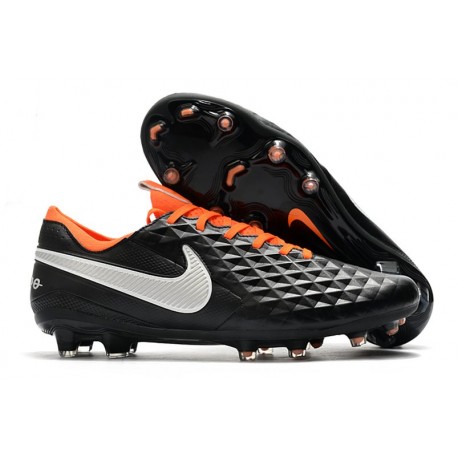 Scarpe da Calcio Nike Tiempo Legend VIII FG - Nero Arancione Bianco