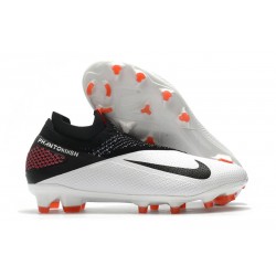 Scarpe Nike Phantom Vision 2 Elite FG Bianco Nero Cremisi Laser