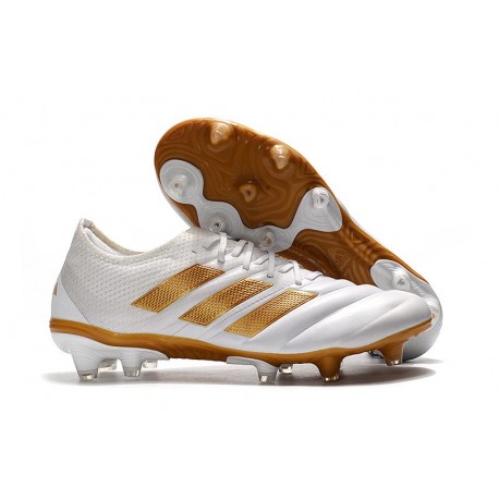 Adidas Copa 19.1 FG Scarpe da Calcio - Uomo Bianco Oro Metallico