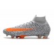 Nike Mercurial Superfly 7 Elite DF CR7 FG Bianco Arancione Total Nero