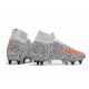 Nike Mercurial Superfly VII Elite SG-PRO AC CR7 Bianco Arancione Nero