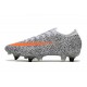 Nike Mercurial Vapor 13 Elite SG-PRO CR7 Bianco Arancione Total Nero