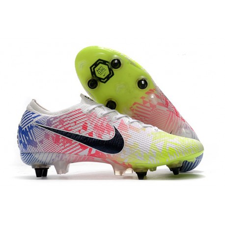 Nike Mercurial Vapor XIII Elite SG-PRO AC Neymar Bianco Nero Blu Volt