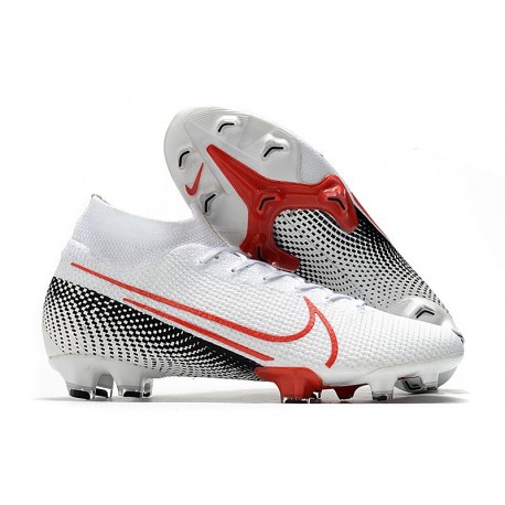 Nike Mercurial Superfly VII Elite DF FG Bianco Cremisi Laser Nero