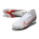 Nike Mercurial Superfly VII Elite DF FG Bianco Cremisi Laser Nero