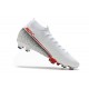 Nike Mercurial Superfly VII Elite DF FG Bianco Cremisi Laser Nero