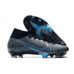 Scarpini Nike Mercurial Superfly VII Elite DF FG Wavelength Nero Blu