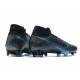 Scarpini Nike Mercurial Superfly VII Elite DF FG Wavelength Nero Blu