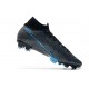 Scarpini Nike Mercurial Superfly VII Elite DF FG Wavelength Nero Blu