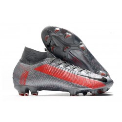 Scarpini Nike Mercurial Superfly VII Elite DF FG Grigio Bomber Nero