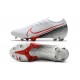 Nike Mercurial Vapor 13 Elite FG Scarpe Bianco Cremisi Laser Nero