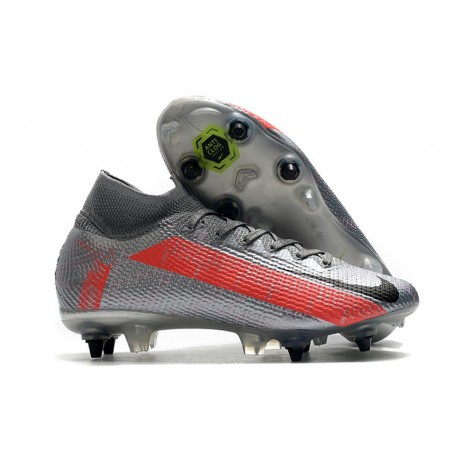 Nike Mercurial Superfly VII Elite SG-PRO AC Grigio Bomber Nero