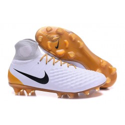 Nuovo Magista Obra II FG - Scarpe da calcetto con tacchetti - Bianco Oro