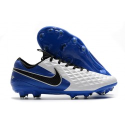 Nike Tiempo Legend 8 Elite FG Canguro Bianco Blu Nero