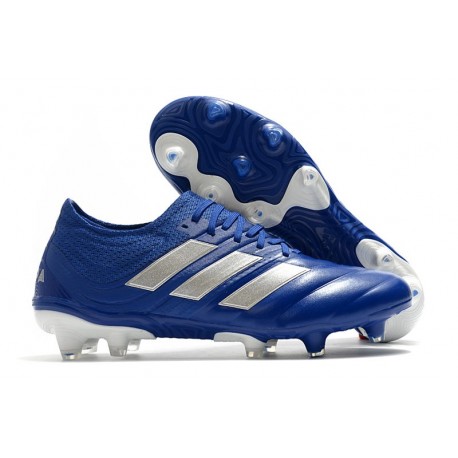 Adidas Scarpe da Calcio Copa 20.1 FG Blu Team Royal Argento Metallico