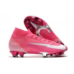 Nike Mercurial Superfly 7 Elite FG x Mbappé Rosa Blast Bianco Nero