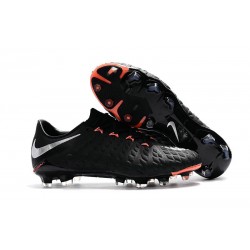 Nike Hypervenom Phantom III FG - scarpa da calcio uomo Nero Argento Metallic Nero Anthracide
