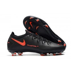 Nike Phantom Generative Texture GT Elite FG Nero Rosso Cile Grigio