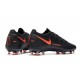 Nike Phantom Generative Texture GT Elite FG Nero Rosso Cile Grigio