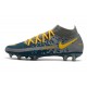 Scarpe Nike Phantom GT Elite DF FG Blu Grigio Giallo