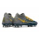 Scarpe Nike Phantom GT Elite DF FG Blu Grigio Giallo