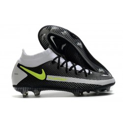 Scarpe Nike Phantom GT Elite DF FG Nero Grigio Giallo