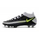 Scarpe Nike Phantom GT Elite DF FG Nero Grigio Giallo