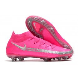 Scarpe Nike Phantom GT Elite DF FG Rosa Argento