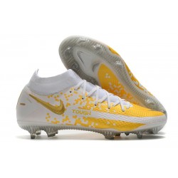 Scarpe Nike Phantom GT Elite DF FG Bianco Oro