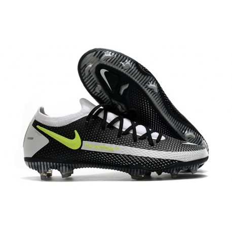 Nuovo 2021 Nike Phantom GT Elite FG Nero Grigio Giallo