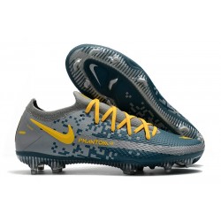 Nuovo 2021 Nike Phantom GT Elite FG Blu Giallo