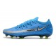 Nuovo 2021 Nike Phantom GT Elite FG Spectrum Pack Blu Argento