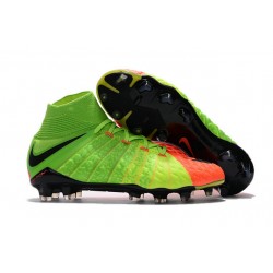 Scarpe Da Calcio Uomo - Nike Hypervenom Phantom III DF FG Verde Nero