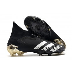 Nuovo adidas Predator Mutator 20+ FG - Nero Core Bianco Oro Metallico