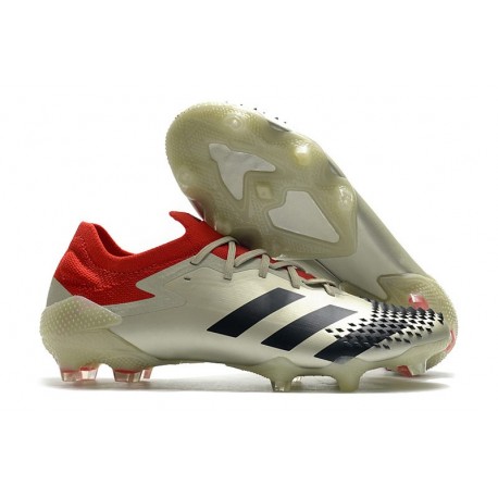 adidas Predator Mutator 20.1 Low FG Bianco Rosso Nero