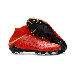 Scarpe Da Calcio Uomo - Nike Hypervenom Phantom III DF FG Oro Rosso