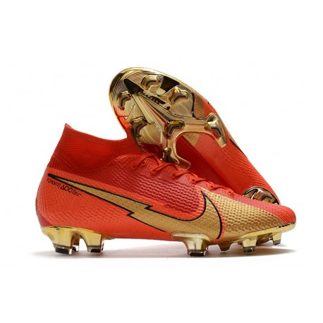 Nike 2021 Mercurial Superfly VII Elite FG CR100 Rosso Oro