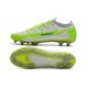 Nuovo 2021 Nike Phantom GT Elite FG Bianco Verde