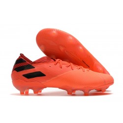 Scarpe Calcio Adidas Nemeziz 19.1 FG Corallo Signal Nero Core Rosso Solare