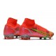 Nike Mercurial Superfly 8 Elite DF FG Cremisi Vivace Argento Metallico